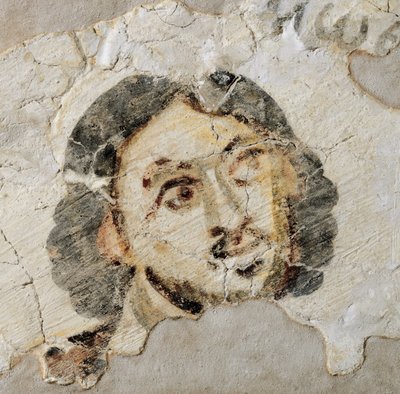 Fragment of a Wall Painting by Unbekannt Unbekannt